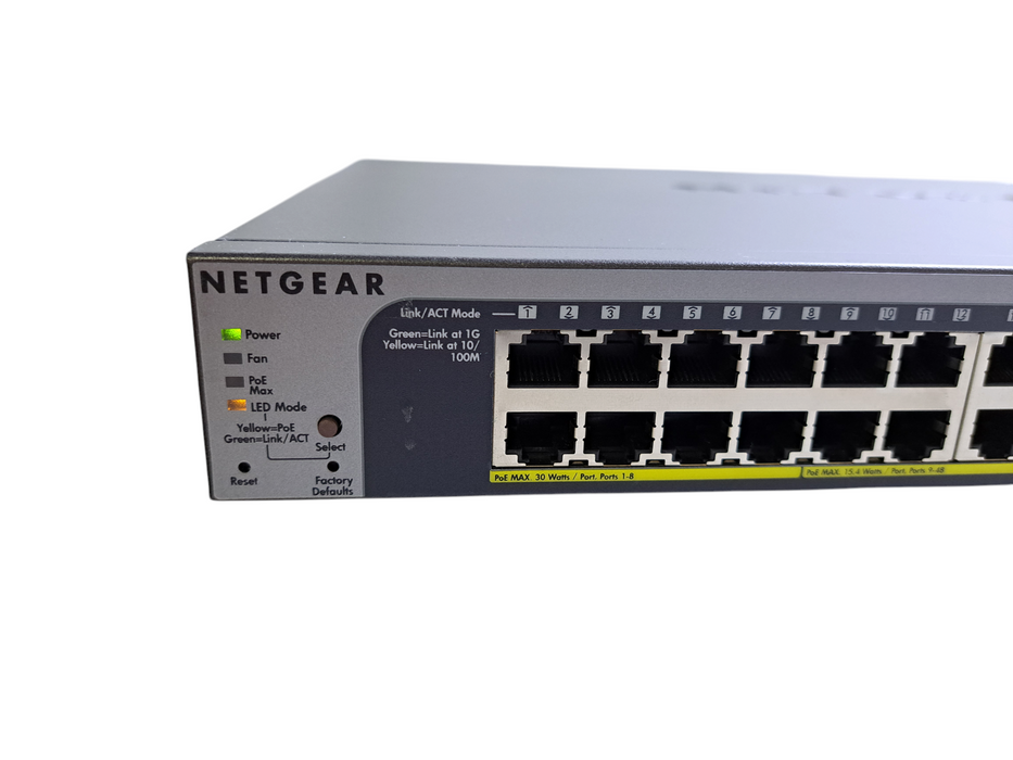 Netgear ProSafe GS752TP 48-Port Gigabit PoE Smart Switch 4x SFP Ports