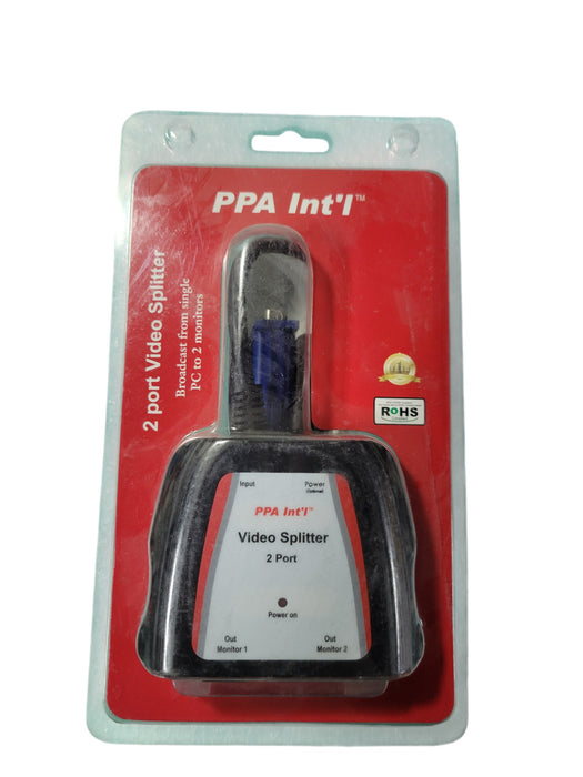PPA Int'l 7235 - 2-Port VGA Video Splitter