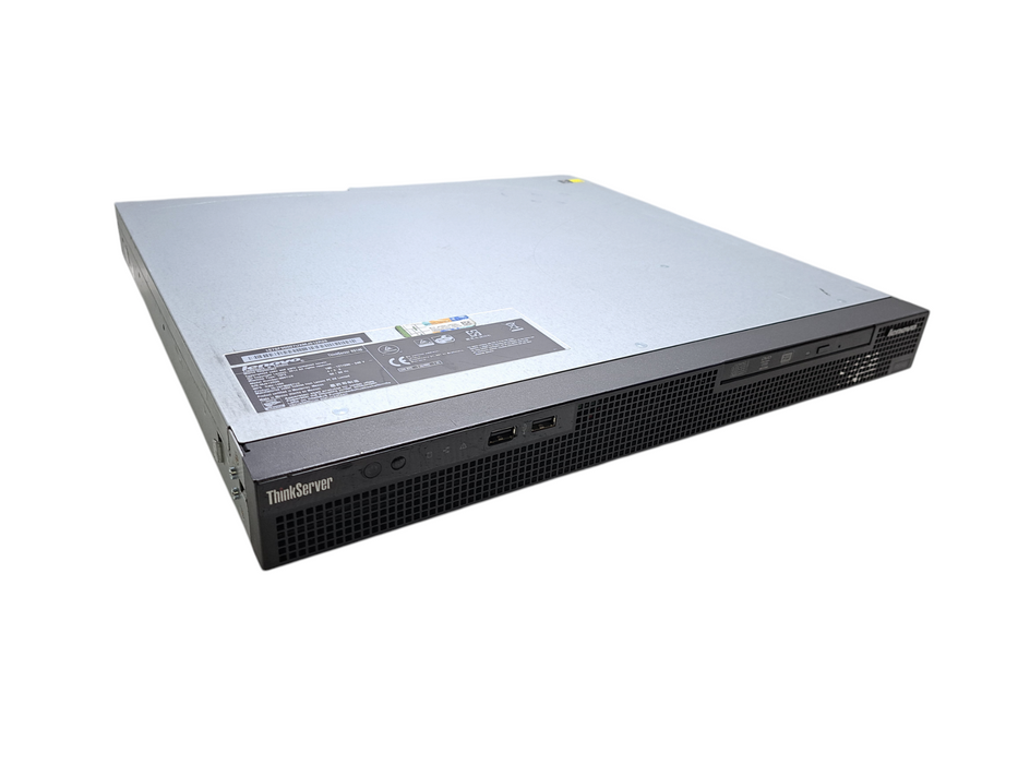 Lenovo ThinkServer RS140 | Intel Core i3-4130 @3.40GHz, 32GB DDR3, No HDD/RAID