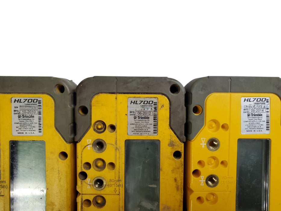 Lot 3x Spectra Precision HL700 Laserometer Laser Receivers *READ*