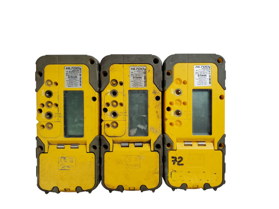 Lot 3x Spectra Precision HL700 Laserometer Laser Receivers *READ*
