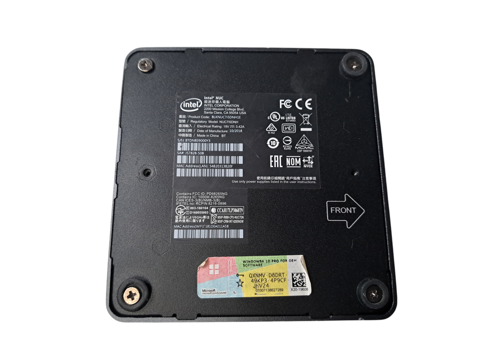 Intel NUC | NUC715DNH | Intel i5-7300U | 8GB DDR4 | 256GB NVME READ