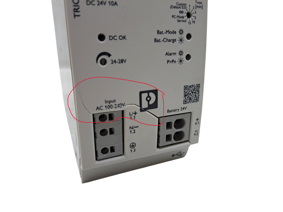 Phoenix Contact TRIO-UPS-2G/1AC/24DC/10 2907161 24V 10A 240W DIN Rail UPS *READ*
