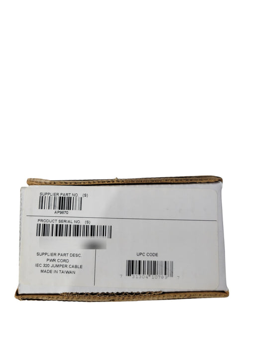 APC AP9870 - Power Cord IEC 320 Jumper Cable