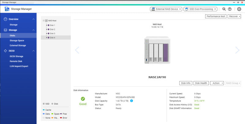 QNAP TS-431 4-bay NAS private cloud storage w/ 4x 2TB HDD