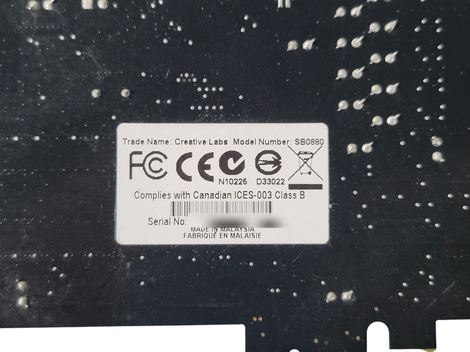 Creative Labs SB0880 Sound Blaster X-Fi Titanium PCIe Sound Card