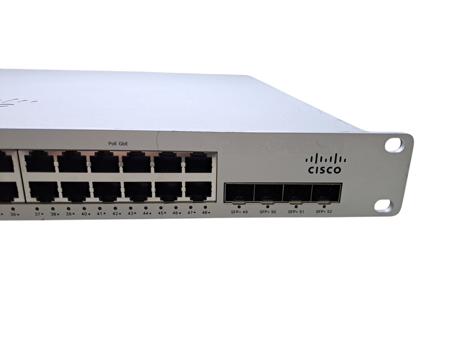 Cisco Meraki MS250-48FP 48-Port Gigabit PoE Switch 4x SFP+ w/ 2x 1025W UNCLAIMED