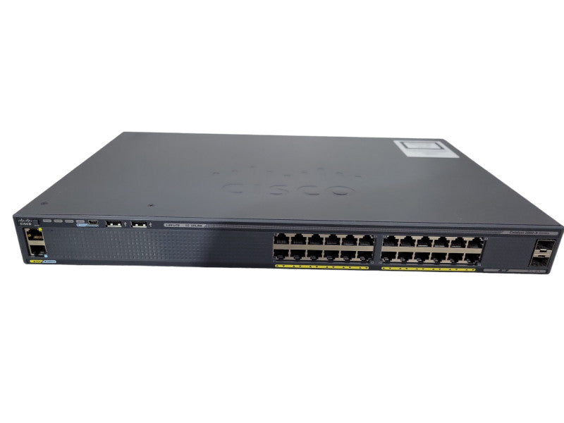 Cisco WS-C2960X-24TS-LL, 24-Port Gigabit 2x SFP LANLite Network Switch !