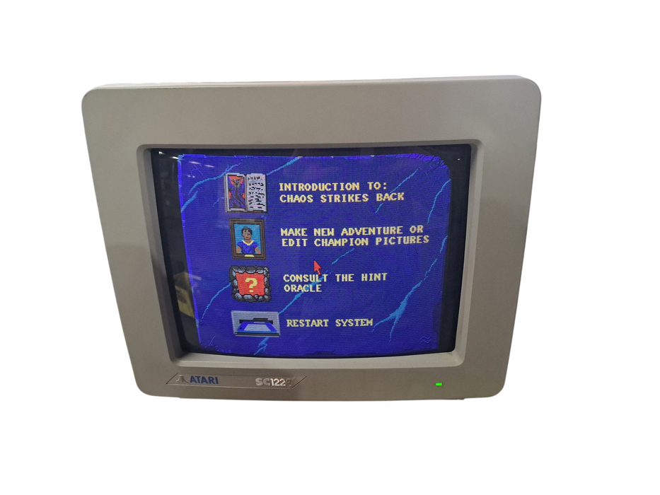 Atari 1040ST With Atari SC1224/Atari SF314 Monitor and Floppy Reader/Mouse READ