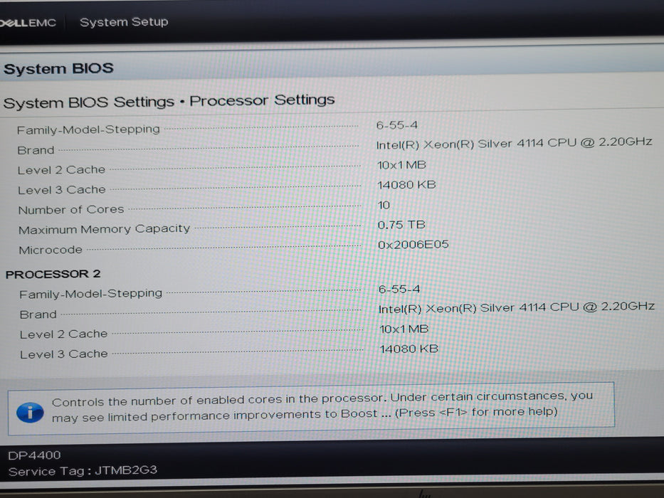 Dell DP4400 Server 2x Xeon Silver 4114 2.20GHz 10C, 32GB, H730P Mini, 3.5", READ