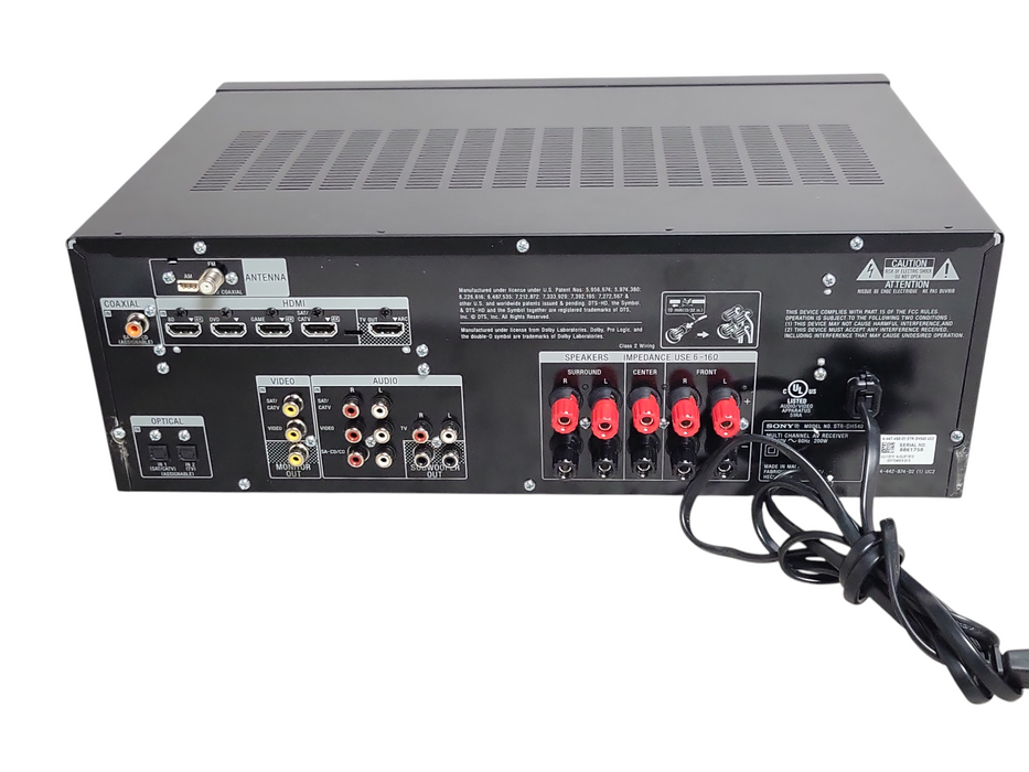 Open-Box Sony STR-DH540 Surround Multi Channel AV Receiver 5.2 Channel No Remote