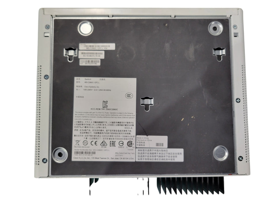 Cisco Catalyst WS-C2960C-12PC-L v04 - 12 Port PoE Fast Ethernet Switch