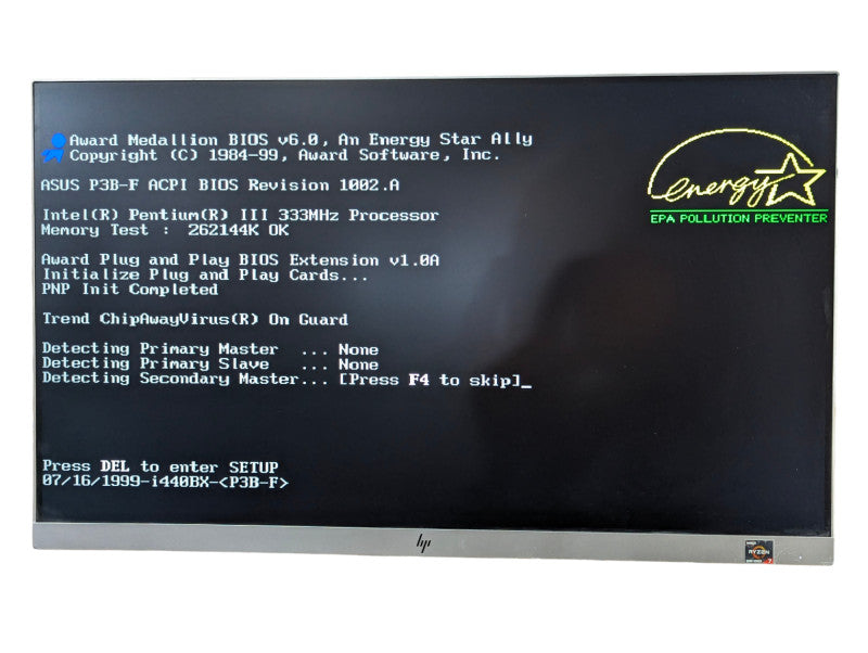 Vintage Intel Pentium III 333MHz Processor with 256M RAM  -