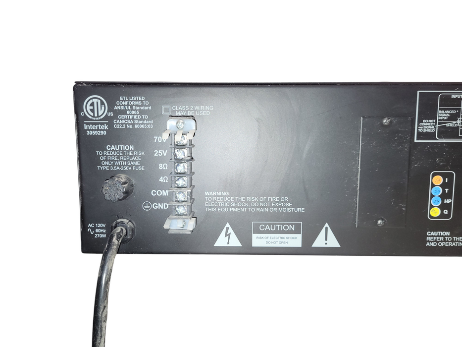 Telecor 125 SI-125 125W Commercial Power Amplifier