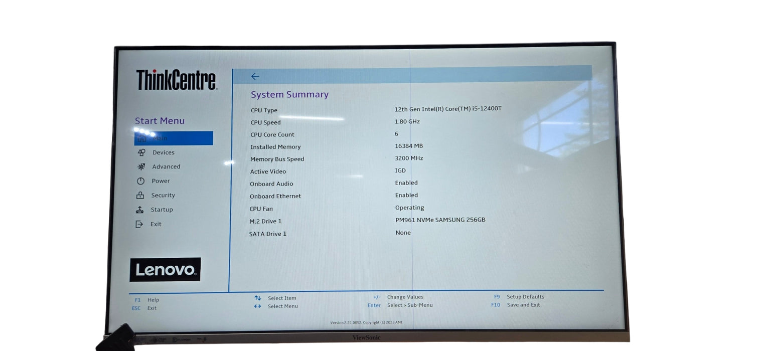 Lenovo ThinkCentre M70Q Gen 3 i5-12400T | 16GB DDR4 | 256GB NVMe W/ AC