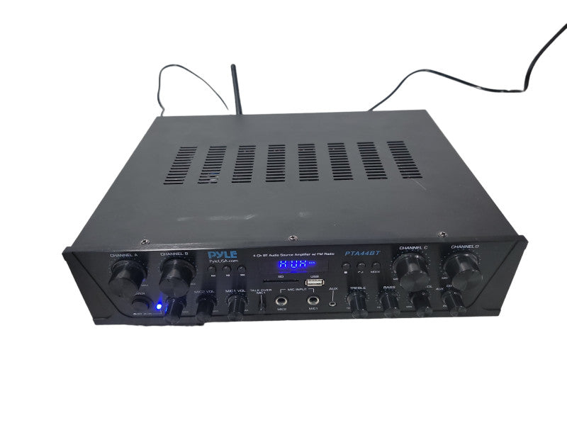Pyle 4-Ch. Bluetooth Amplifier Stereo Receiver System, with FM Radio PTA44BT