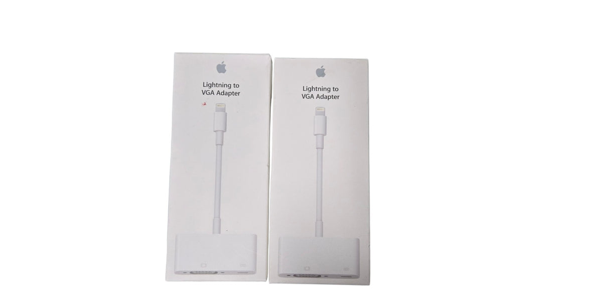 Brand New lot of 2x Apple Lightning to VGA Adapter White MD825ZM/A