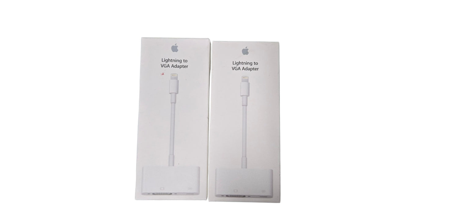 Brand New lot of 2x Apple Lightning to VGA Adapter White MD825ZM/A A1439