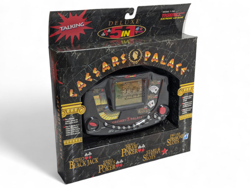 New Sealed Caesars Palace Deluxe 5in1 Electronic LCD Game  -