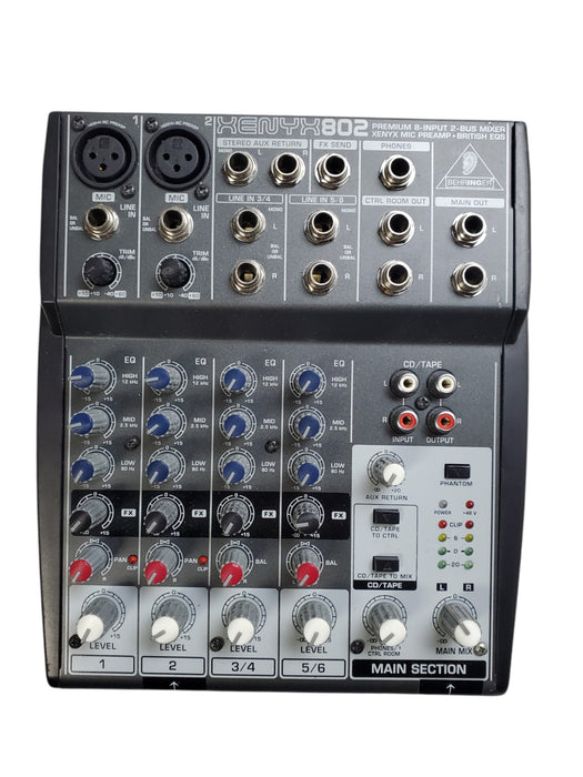 Behringer XENYX 802 - Premium 8-Input 2-Bus Analog Mixer *READ*