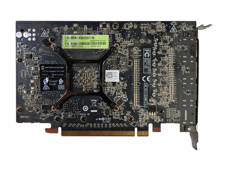 AMD Radeon Pro WX 5100 - 8GB GDDR5 4x DisplayPort Workstation GPU