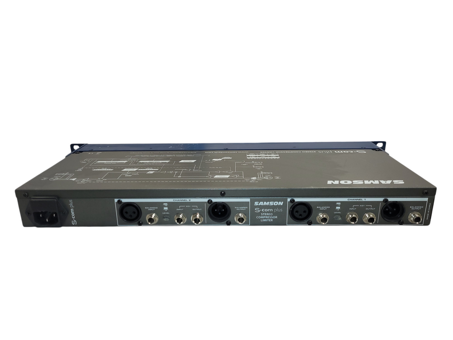 Samson S-Com Plus Stereo Compressor/Limiter 2-Channel Dynamics READ