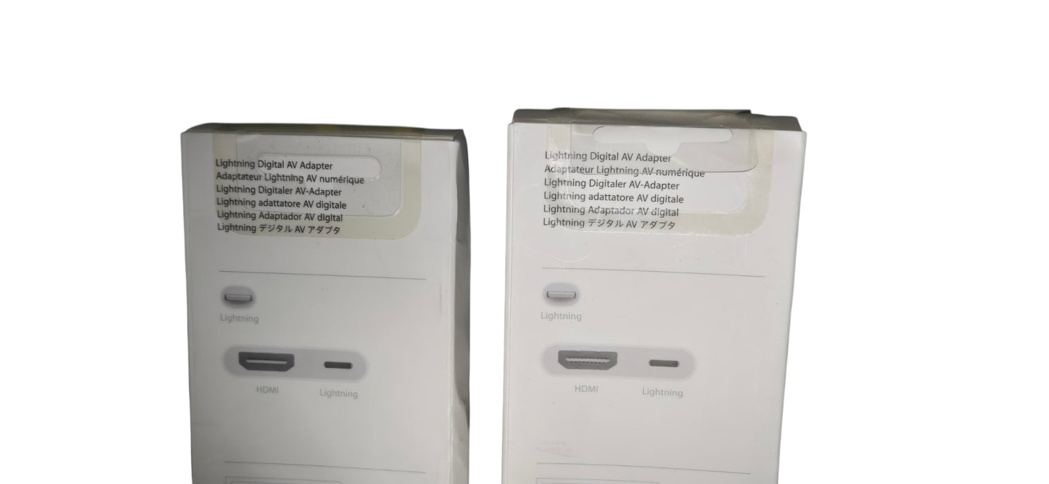 Brand New Lot of 2x Genuine Apple Lightning Digital AV Adapter (A1438) MD826ZM/A