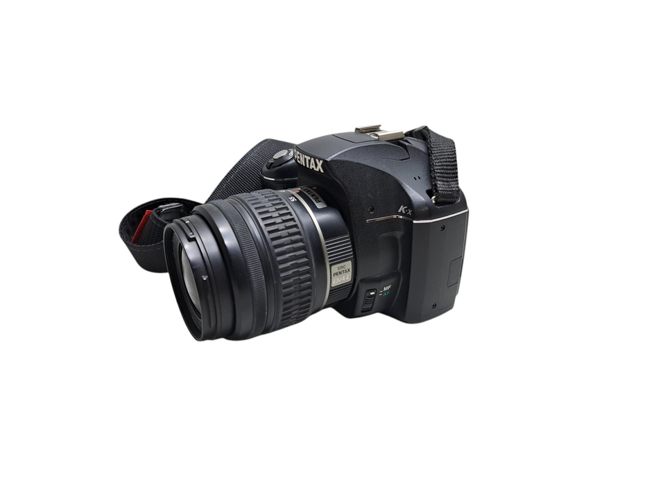 PENTAX K-X 12.4MP Digital SLR Camera - Black w/ 18-55mm Lens *READ*
