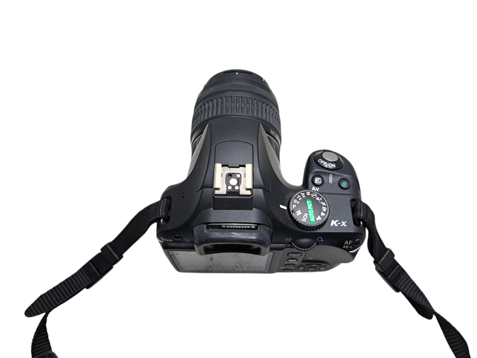 PENTAX K-X 12.4MP Digital SLR Camera - Black w/ 18-55mm Lens *READ*