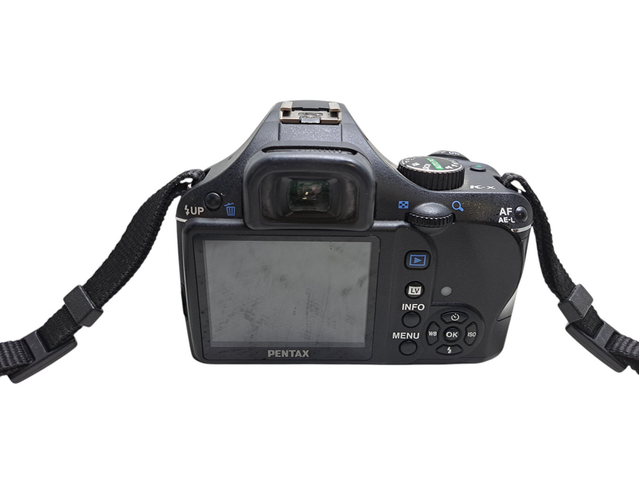 PENTAX K-X 12.4MP Digital SLR Camera - Black w/ 18-55mm Lens *READ*