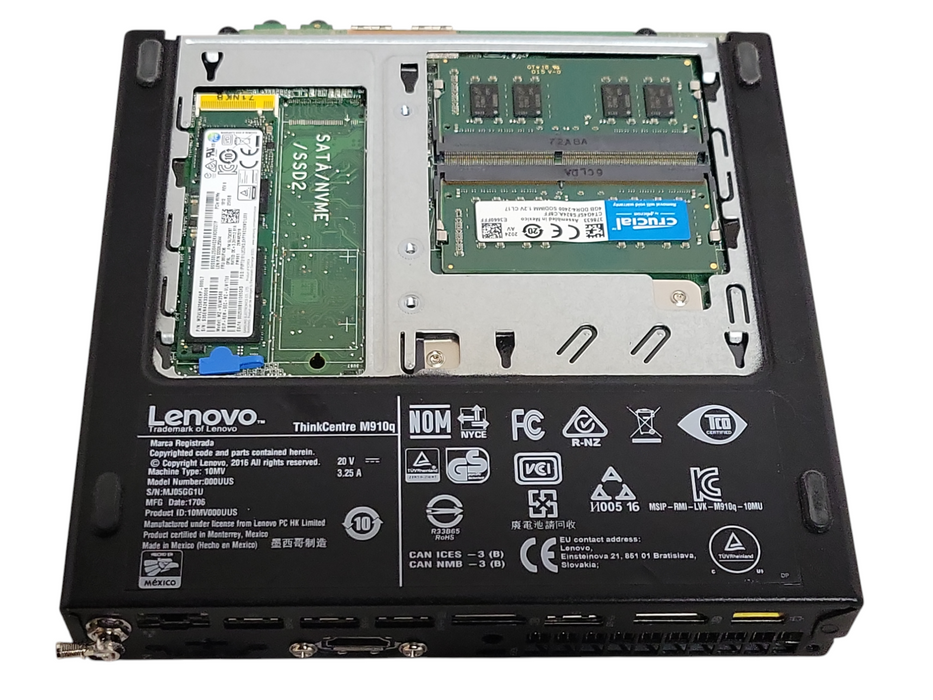 Lenovo ThinkCentre M910q, Core i7-7700T 2.90GHz, 8GB RAM, 256GB Nvme, WiFi, READ