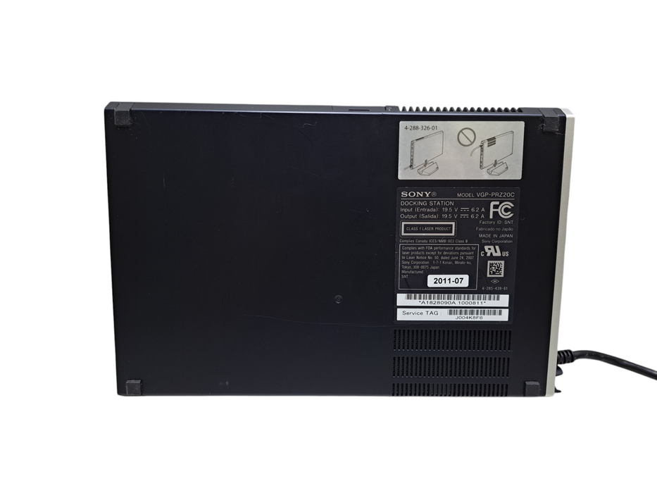 Sony VGP-PRZ20C Docking Station For VAIO Z Series USB Hub HDMI VGA DVD