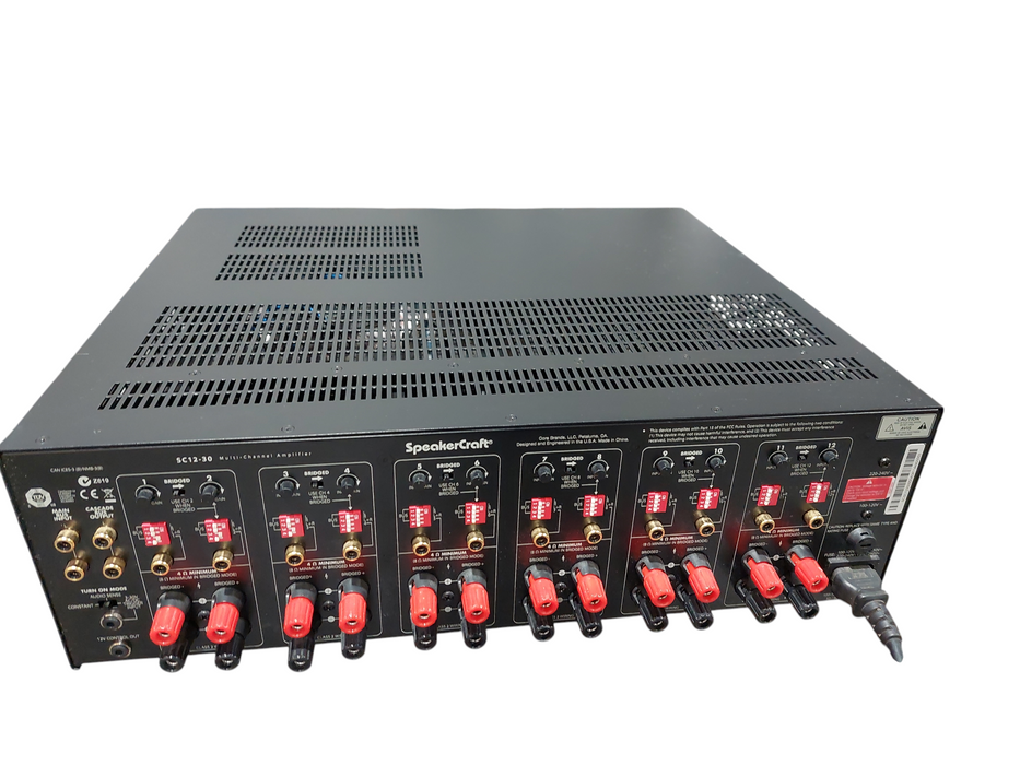 SpeakerCraft Multi Channel Amplifier Model: SC12-30