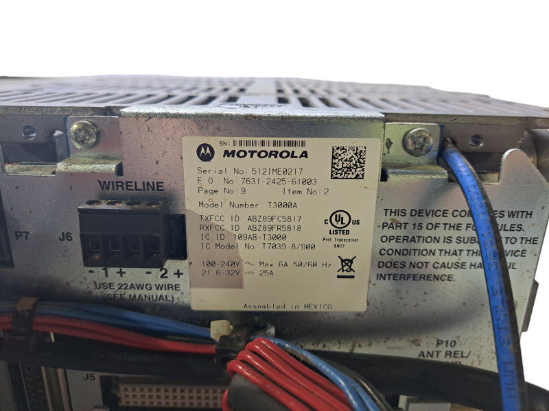Motorola T3000A MTR3000 Digital Radio Reapeater Base Station *READ*