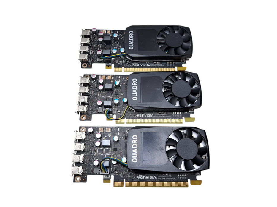 Lot of 3x NVIDIA Quadro P600 2GB GDDR5 Graphics Cards *No Bracket