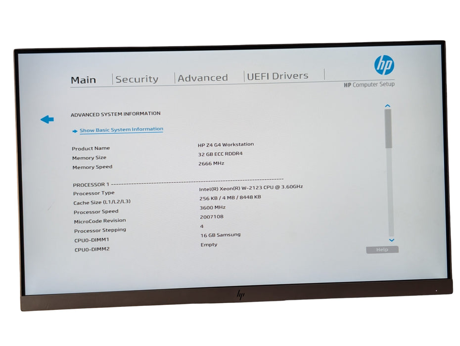 HP Z4 G4 Workstation Intel Xeon W-2123 32GB RAM 256GB NVMe & NVIDIA P2000 GPU