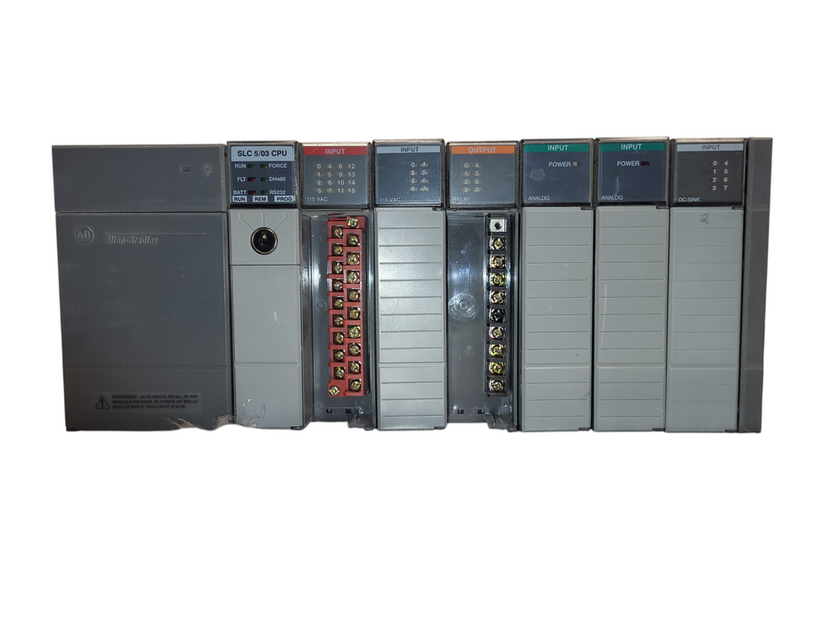 Allen Bradley 1746-A7 1746-P2 SLC 500 Power Supply 7-Slot I/O Chassis Rack