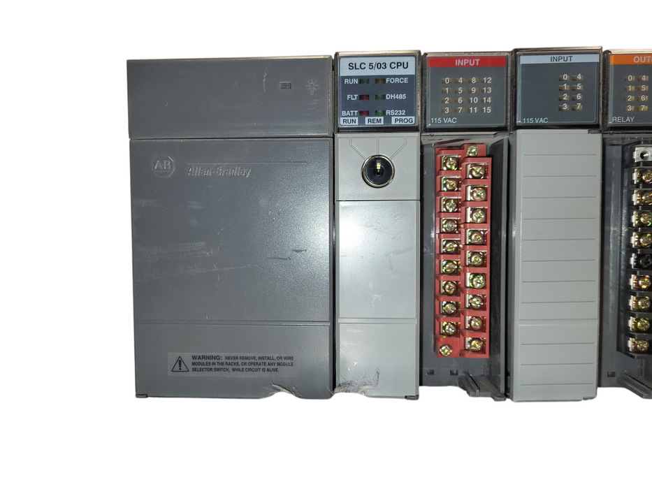Allen Bradley 1746-A7 1746-P2 SLC 500 Power Supply 7-Slot I/O Chassis Rack