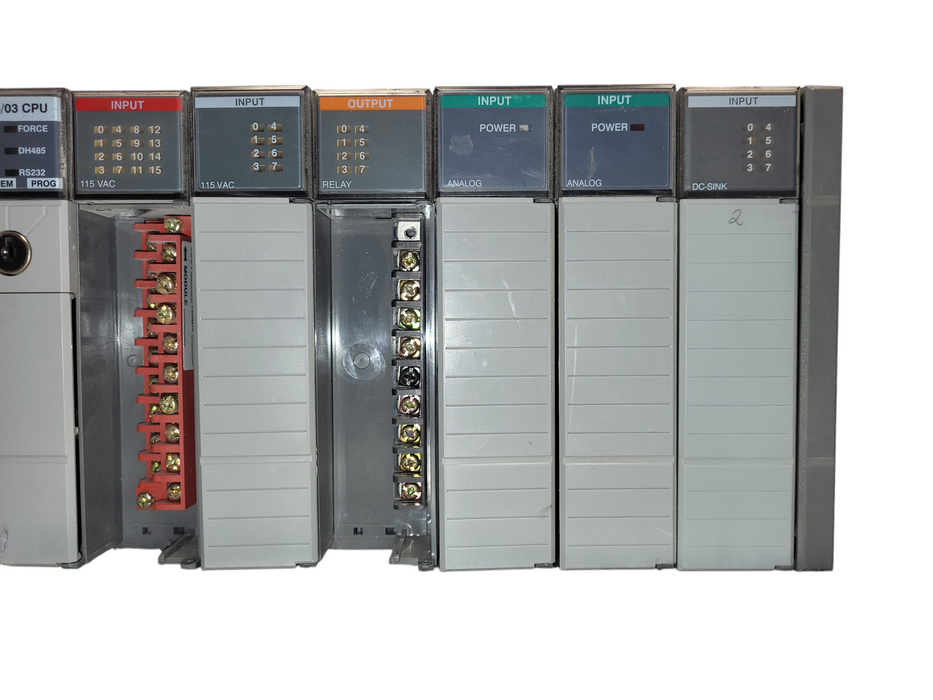 Allen Bradley 1746-A7 1746-P2 SLC 500 Power Supply 7-Slot I/O Chassis Rack