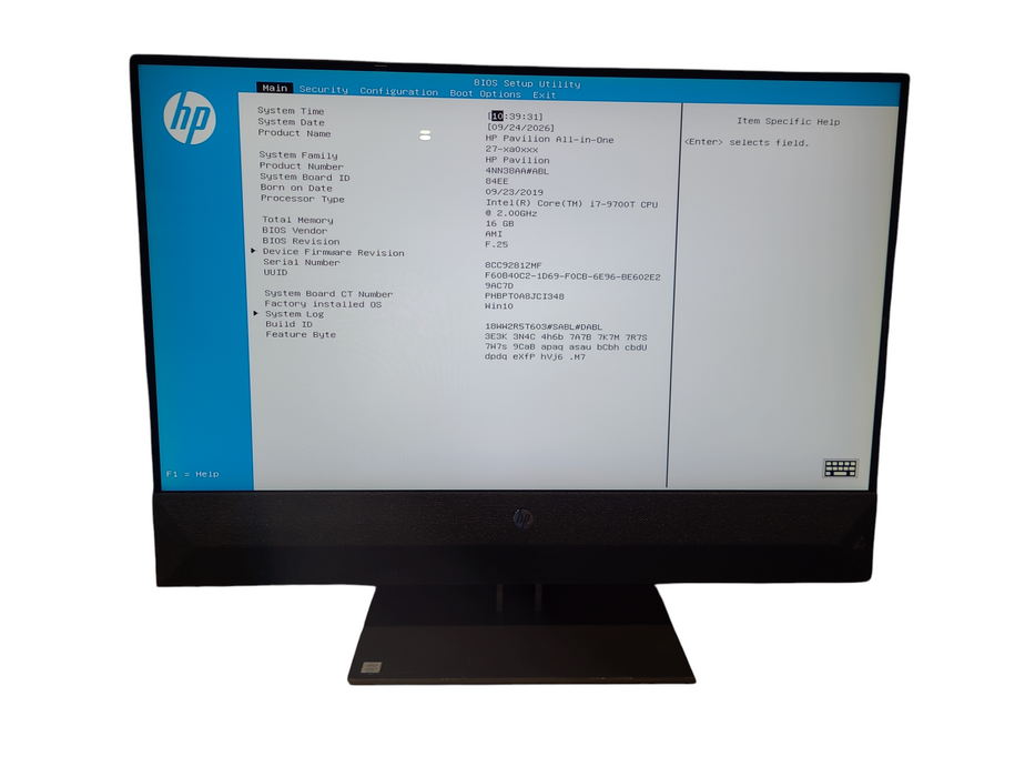 HP - Pavilion 27" Touch-Screen All-In-One CPU i7-9700T 16GB DDR4 RAM 512Gb M.2