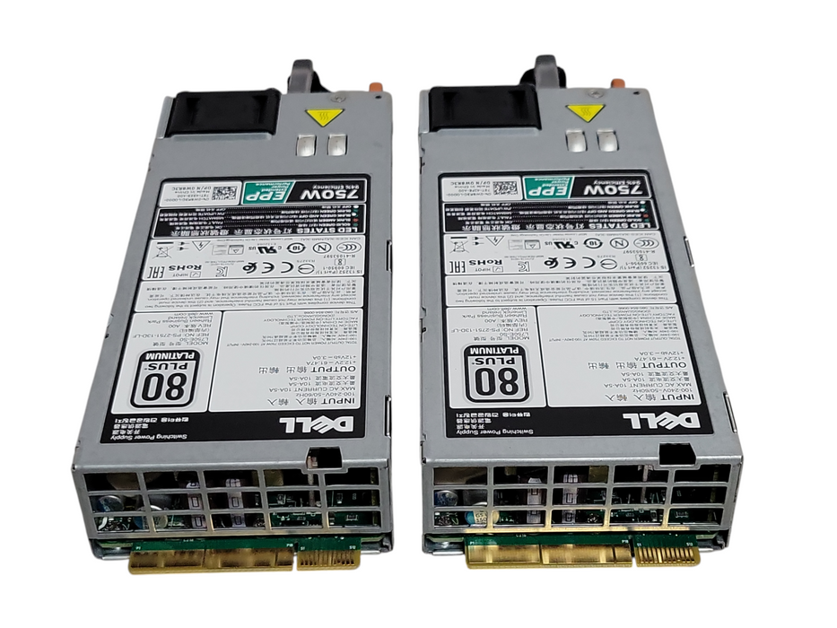 Lot of 2x Dell 0W8R3C 750w Power edge R630 R730 T430 T630 power supplies