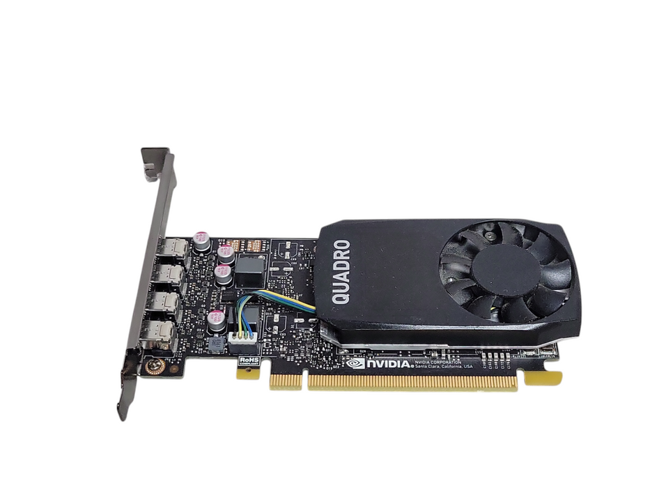 Nvidia Quadro P1000 4GB GDDR5 Graphics card 4x Mini DP, Full height bracket