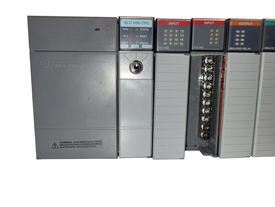 Allen Bradley SLC 5/03 PLC Rack System 1746-A7 1746-P2 1747-L532 Modules