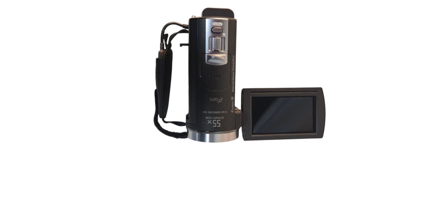 SONY HDR-CX430V Brown Handycam Camcorder W/ Charger & Battery