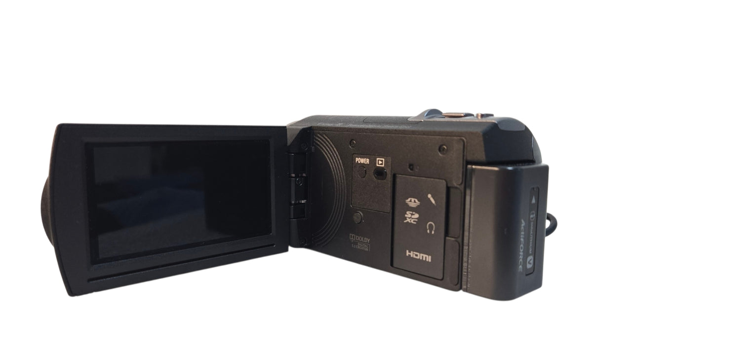 SONY HDR-CX430V Brown Handycam Camcorder W/ Charger & Battery