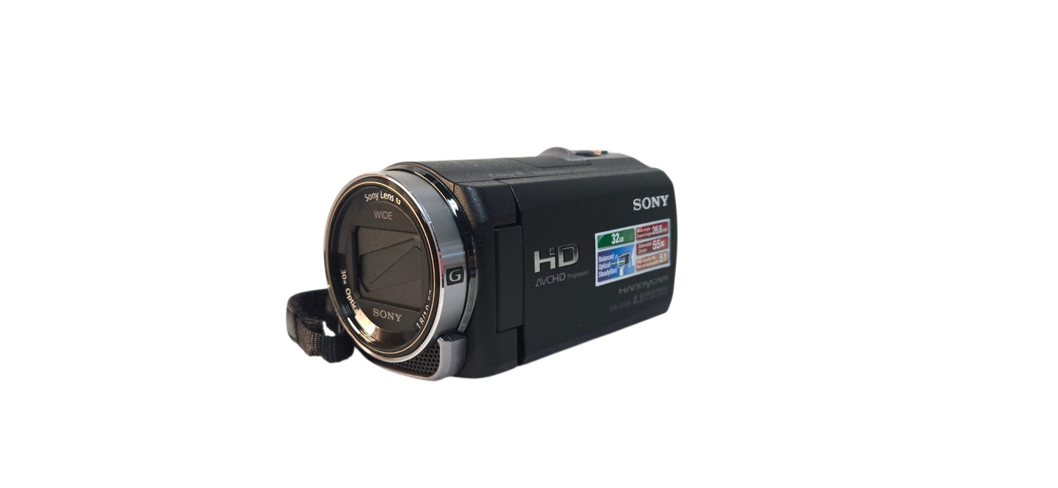 SONY HDR-CX430V Brown Handycam Camcorder W/ Charger & Battery