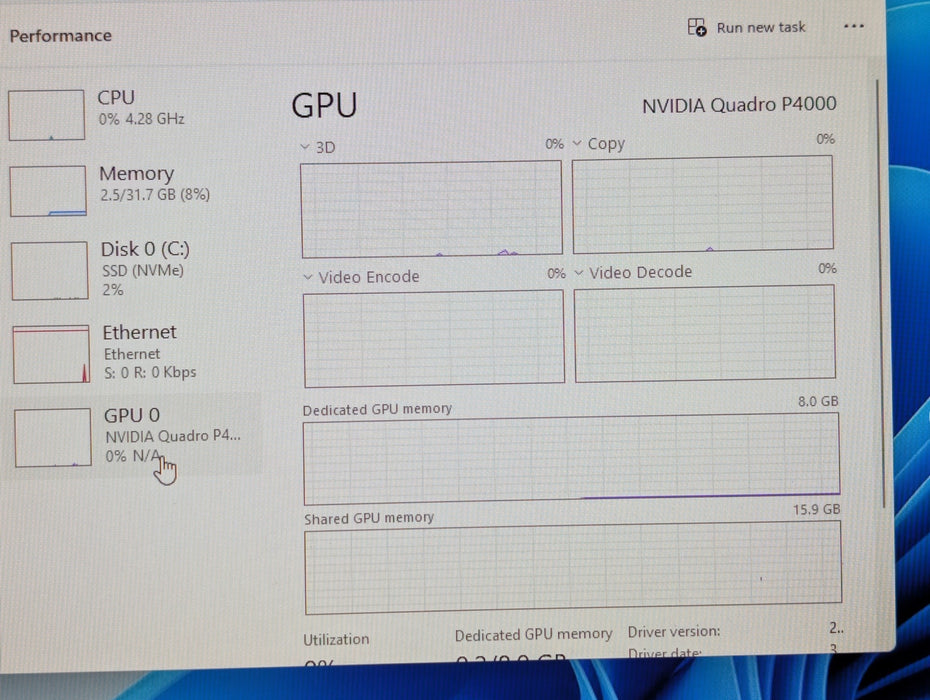 HP Z4 G4 X Series Core i7-7820X 32GB RAM 512GB NVMe & NVIDIA P4000 8GB READ