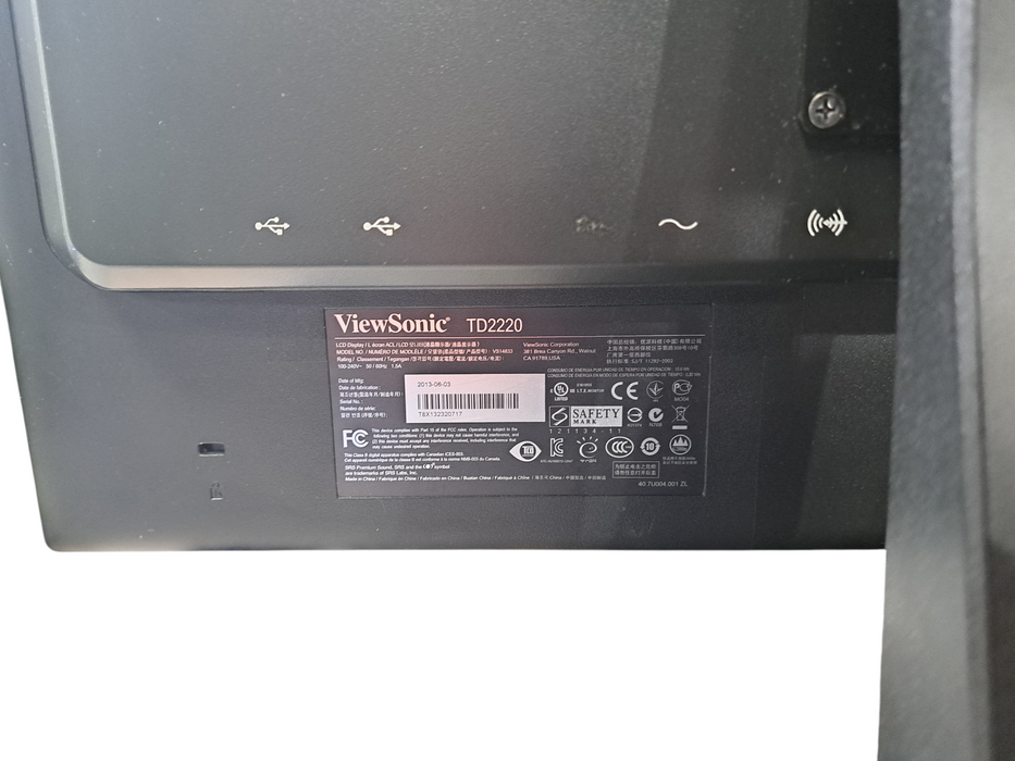 ViewSonic TD2220 22" Touch Screen LED With Stand