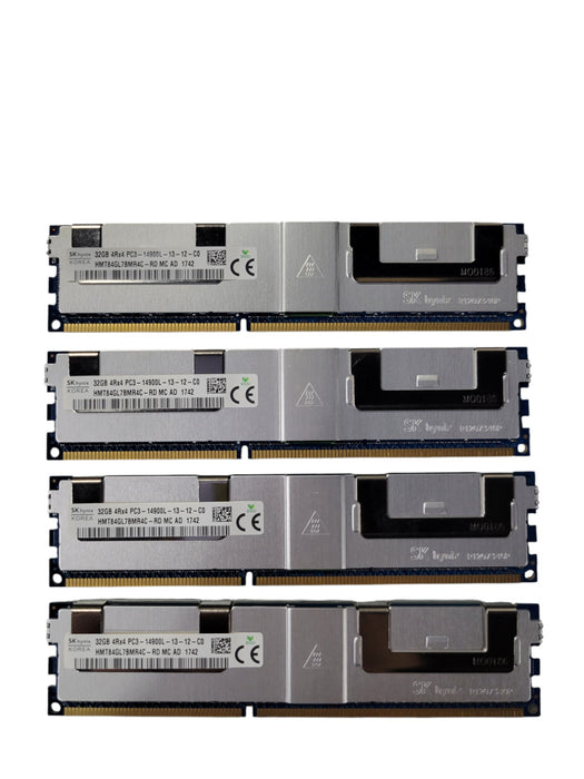Lot of 4x 32GB SK hynix HMT84GL7BMR4C-RD PC3-14900L DDR3-1866MHz LRDIMM