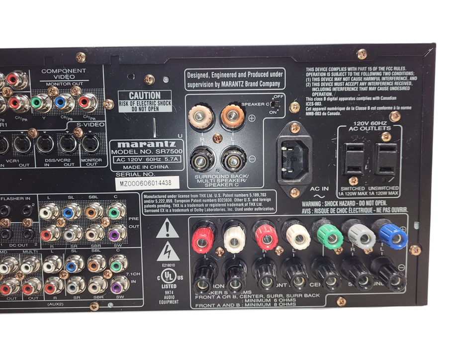 Marantz AV Surround Receiver Model: SR7500 READ
